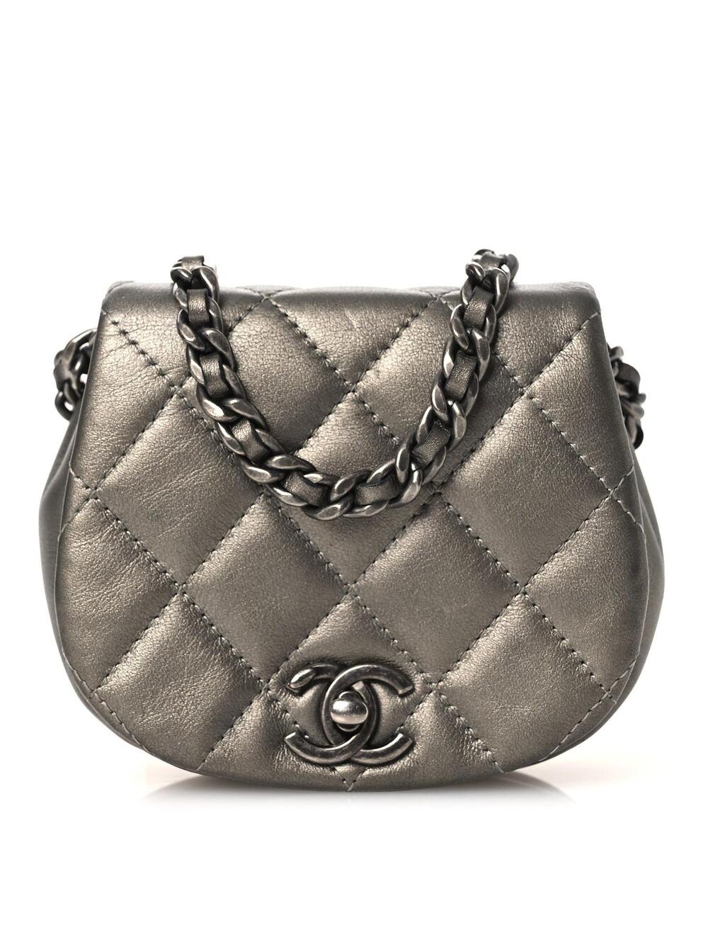 Chanel Metallic Calfskin Quilted Mini #258861C19B